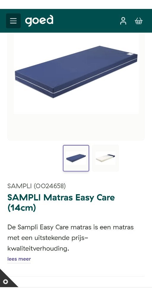 Matras 85*195 geschikt voor zorgbed, Divers, Matériel Infirmier, Enlèvement, Neuf
