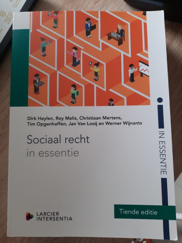 Sociaal recht in essentie 10e editie NIEUW, Enlèvement ou Envoi, Neuf, Autres matières, Larcier Intersentia