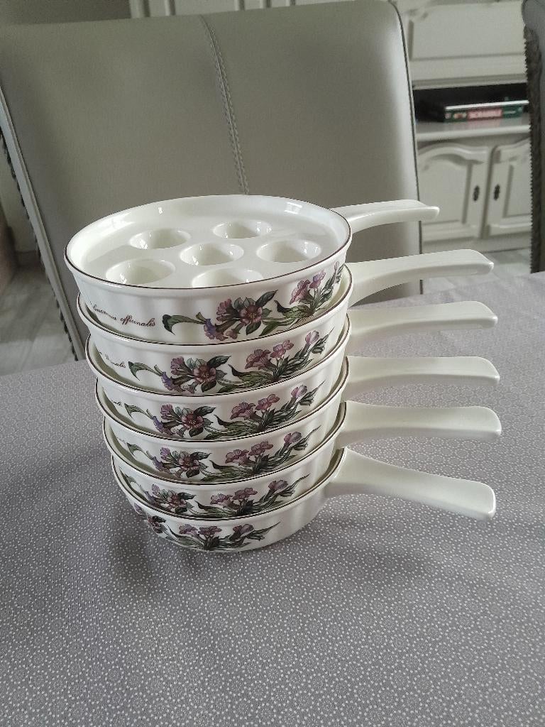 Villeroy& Boch Botanica 6 Poêlons escargots TBE, Enlèvement ou Envoi