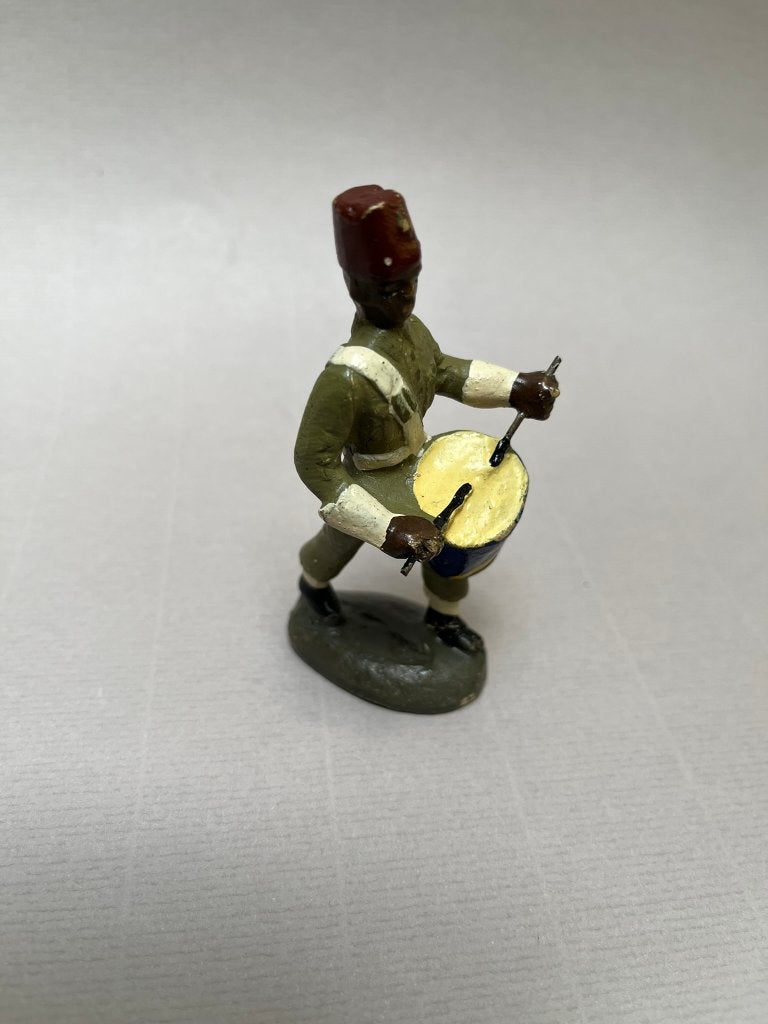 Durso Force Publique Congo, batteur, Congo belge, 8 cm, Collections, Rétro, Autres types, Enlèvement ou Envoi