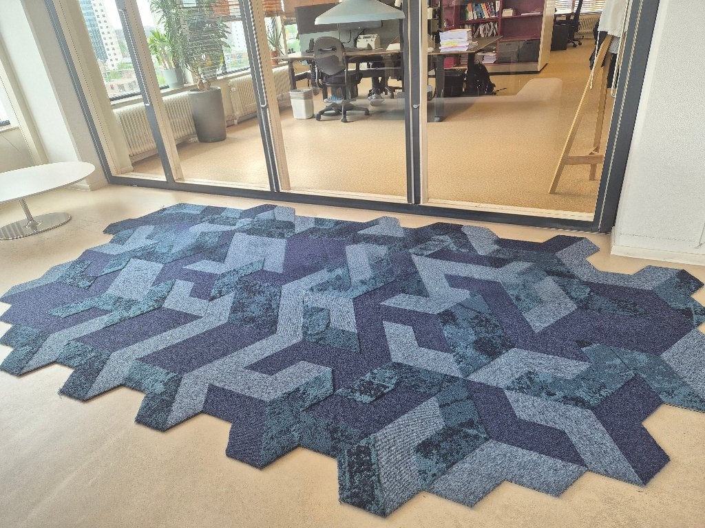 geometrische vloer tapijt, Maison & Meubles, Ameublement | Tapis & Moquettes, 100 à 150 cm, 200 cm ou plus, Comme neuf, Enlèvement
