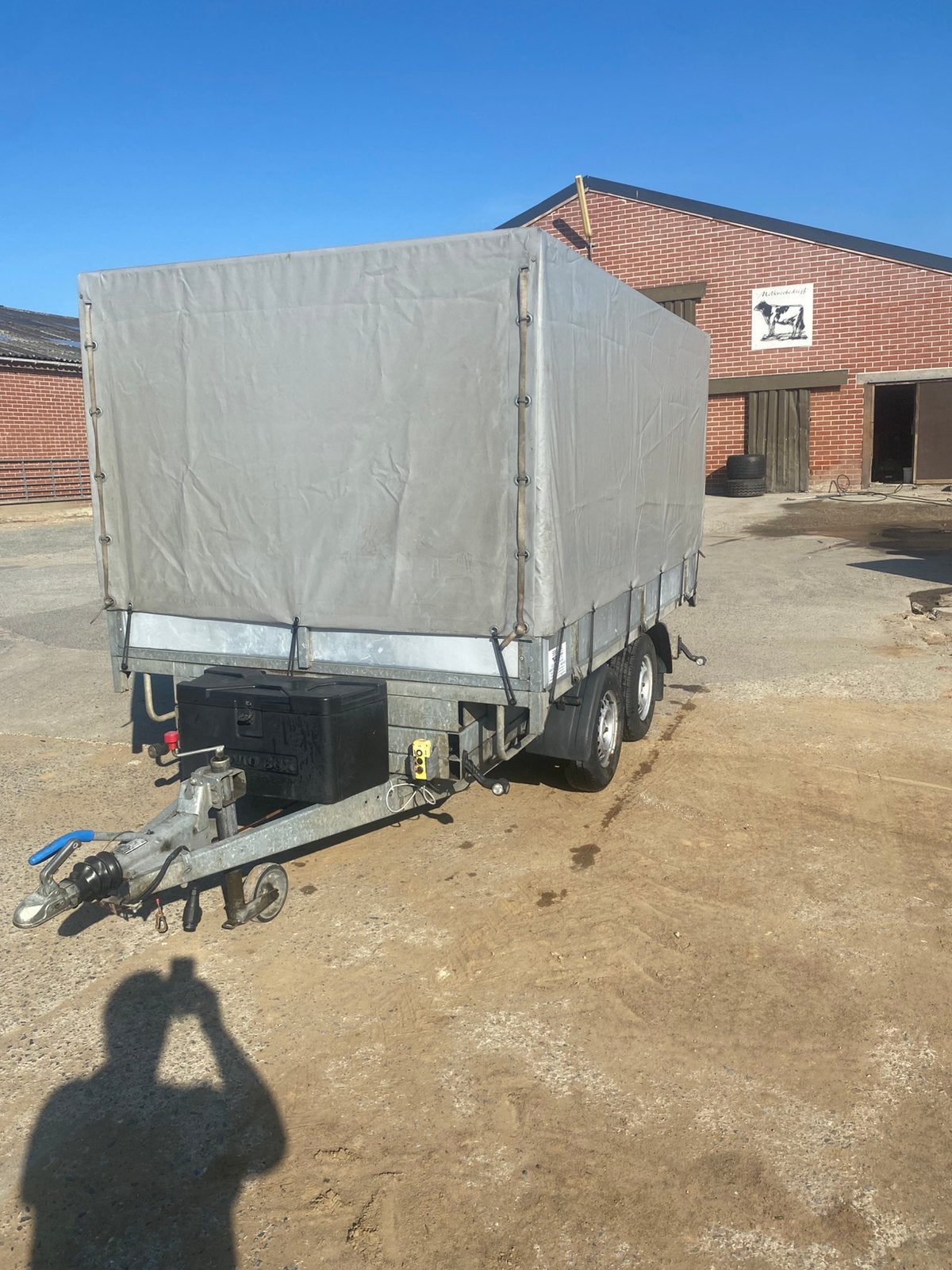 Kipper aanhangwagen met huif, Auto diversen, Aanhangers en Bagagewagens, Ophalen, Gebruikt
