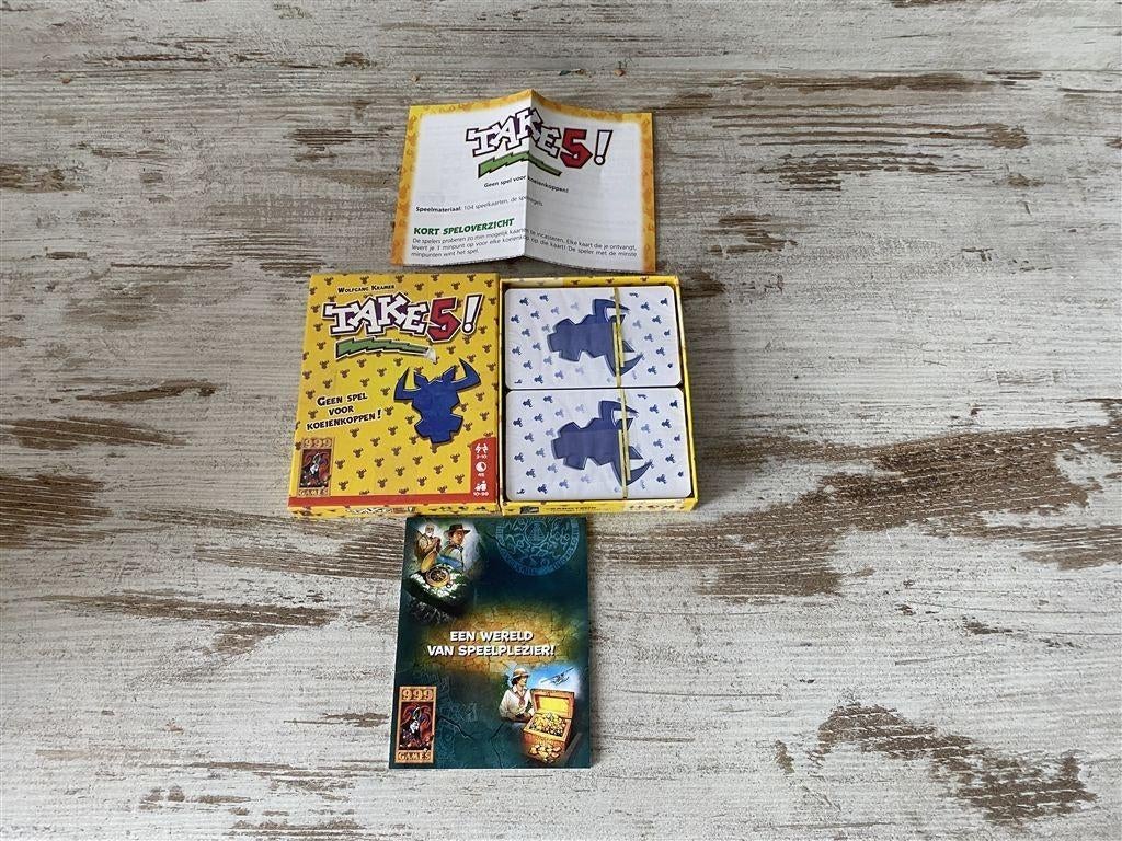 Take 5! kaartspel 999 games [s536], Hobby en Vrije tijd, Verzenden, Zo goed als nieuw