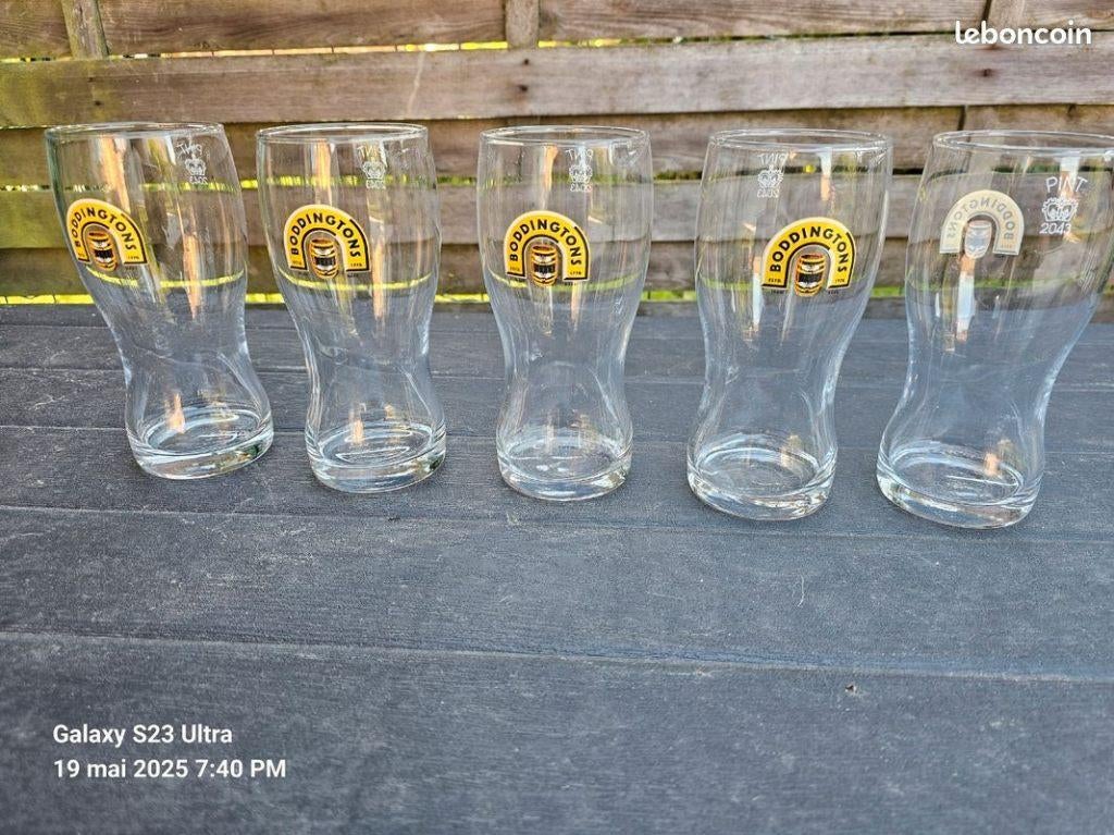 Lot de 5 verres Bodington en 50cl, Neuf, Verre ou Verres, Enlèvement ou Envoi, Verre