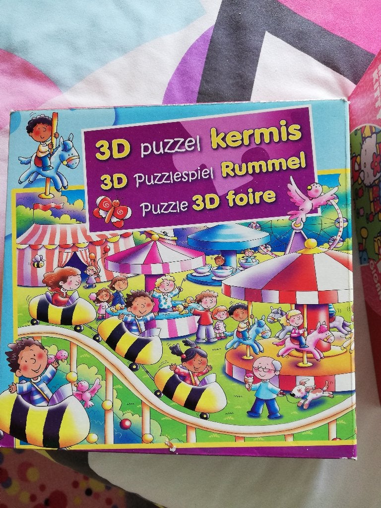 Puzzel kermis, Kinderen en Baby's, Ophalen of Verzenden, 10 tot 50 stukjes, Zo goed als nieuw, 4 tot 6 jaar