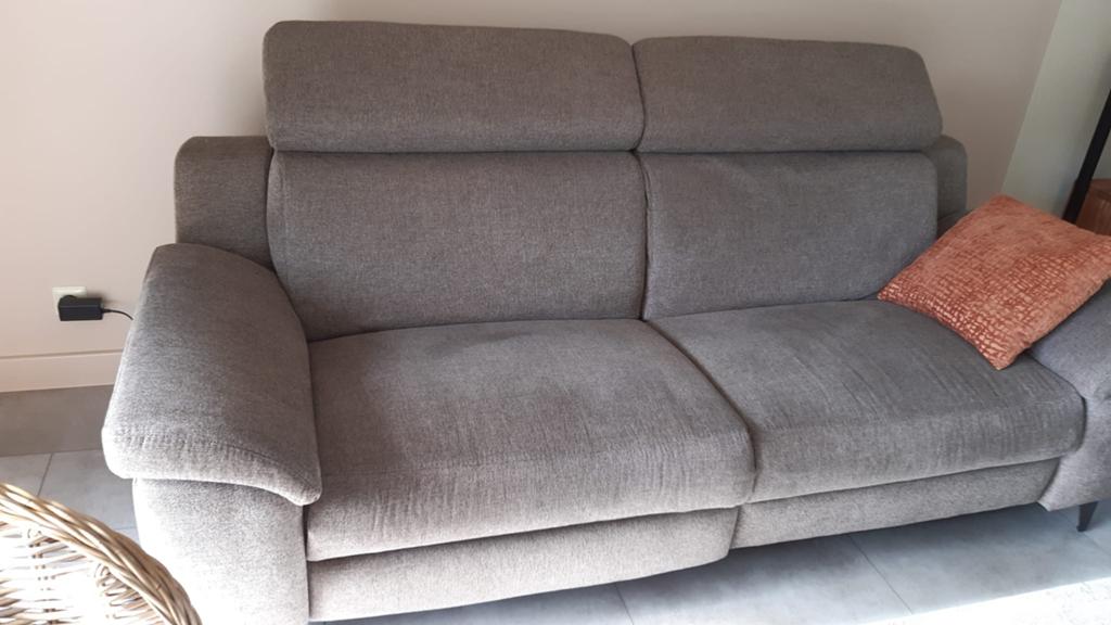 Canapé en tissu avec 1 fauteuil, Maison & Meubles, Enlèvement, Comme neuf, Tissus