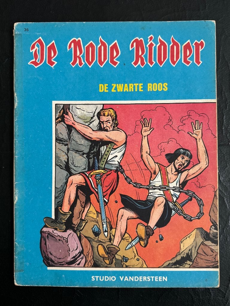 De Rode Ridder 33 : De zwarte roos (1e druk) 1968, Gelezen, Willy vandersteen, Eén stripboek, Ophalen of Verzenden
