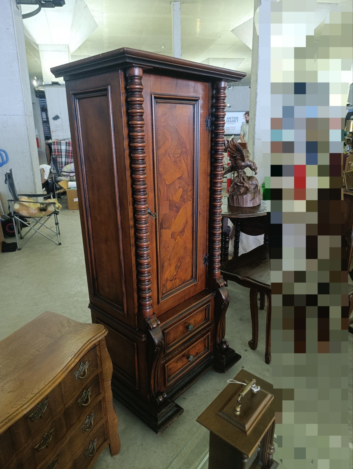 antique ancien vintage meuble armoire vitrine buffet