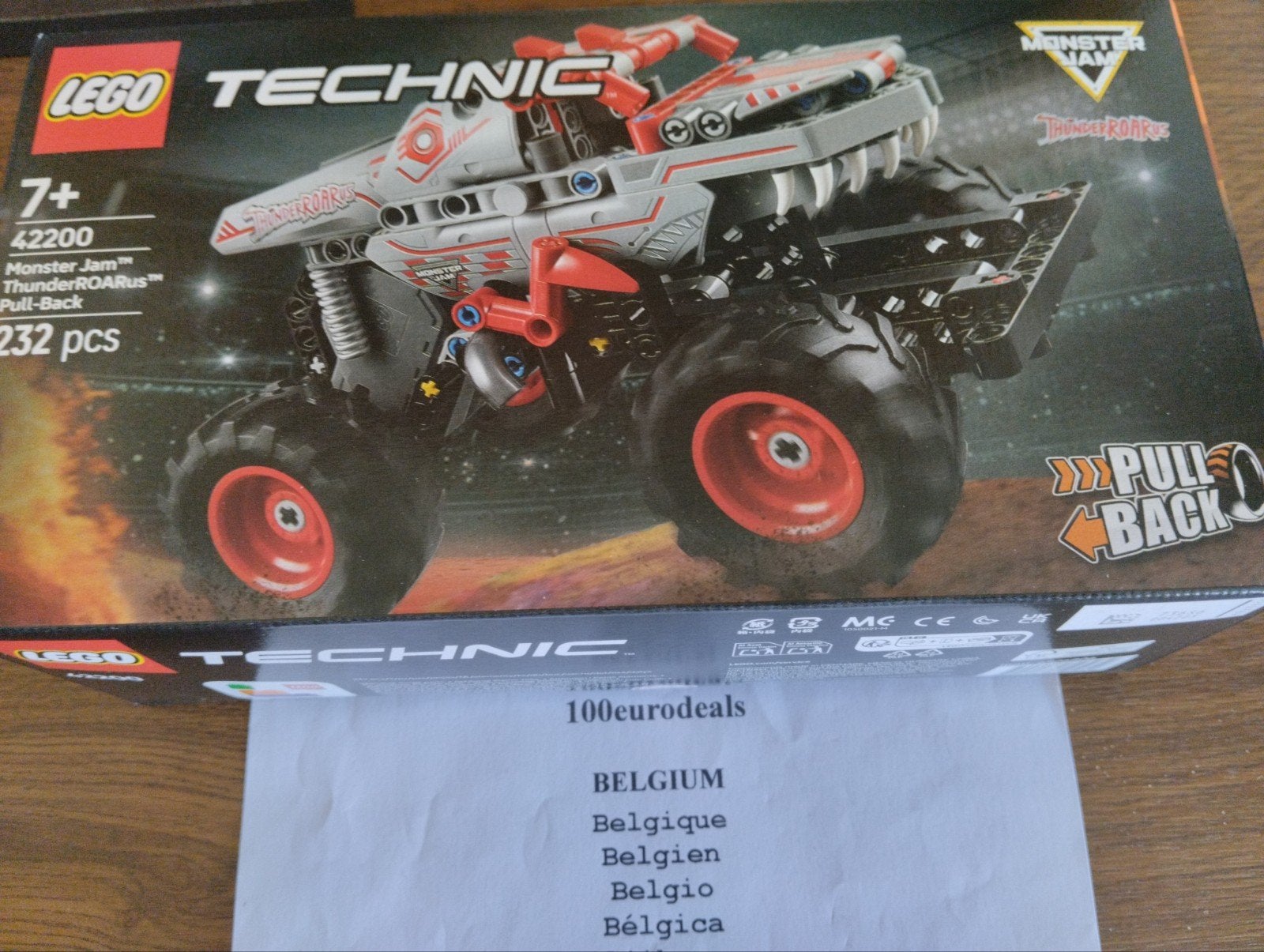 lego 42200 Monster Jam ThunderROARus pull-back, Kinderen en Baby's, Verzenden, Lego, Technic