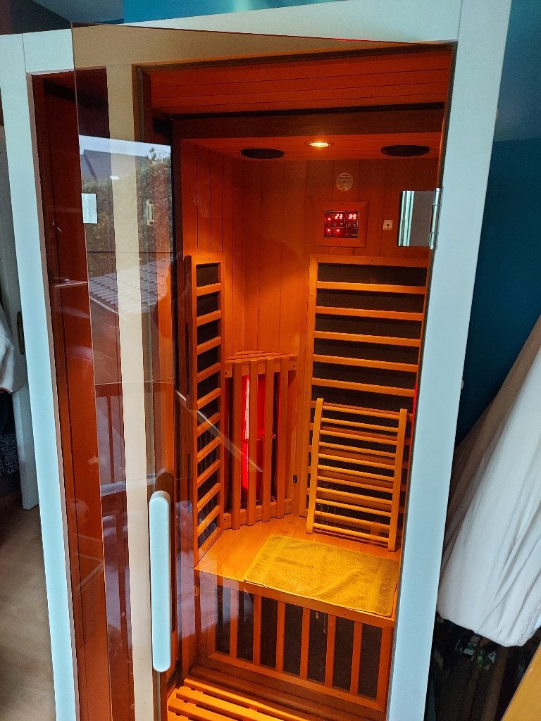 Sauna infrarouge pour 1 personne. Extensible., Enlèvement, Utilisé, Infrarouge, Sauna complet
