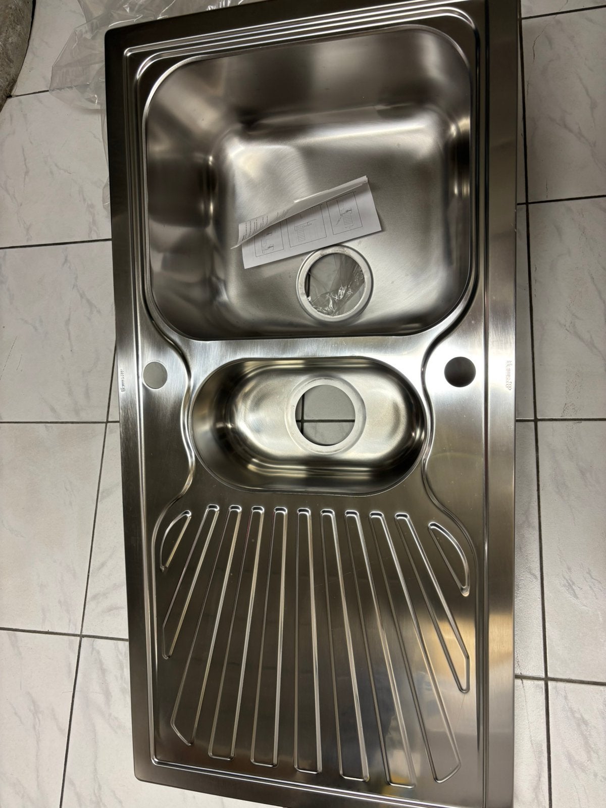 SMEG - ongebruikte spoelbak inox, Ophalen