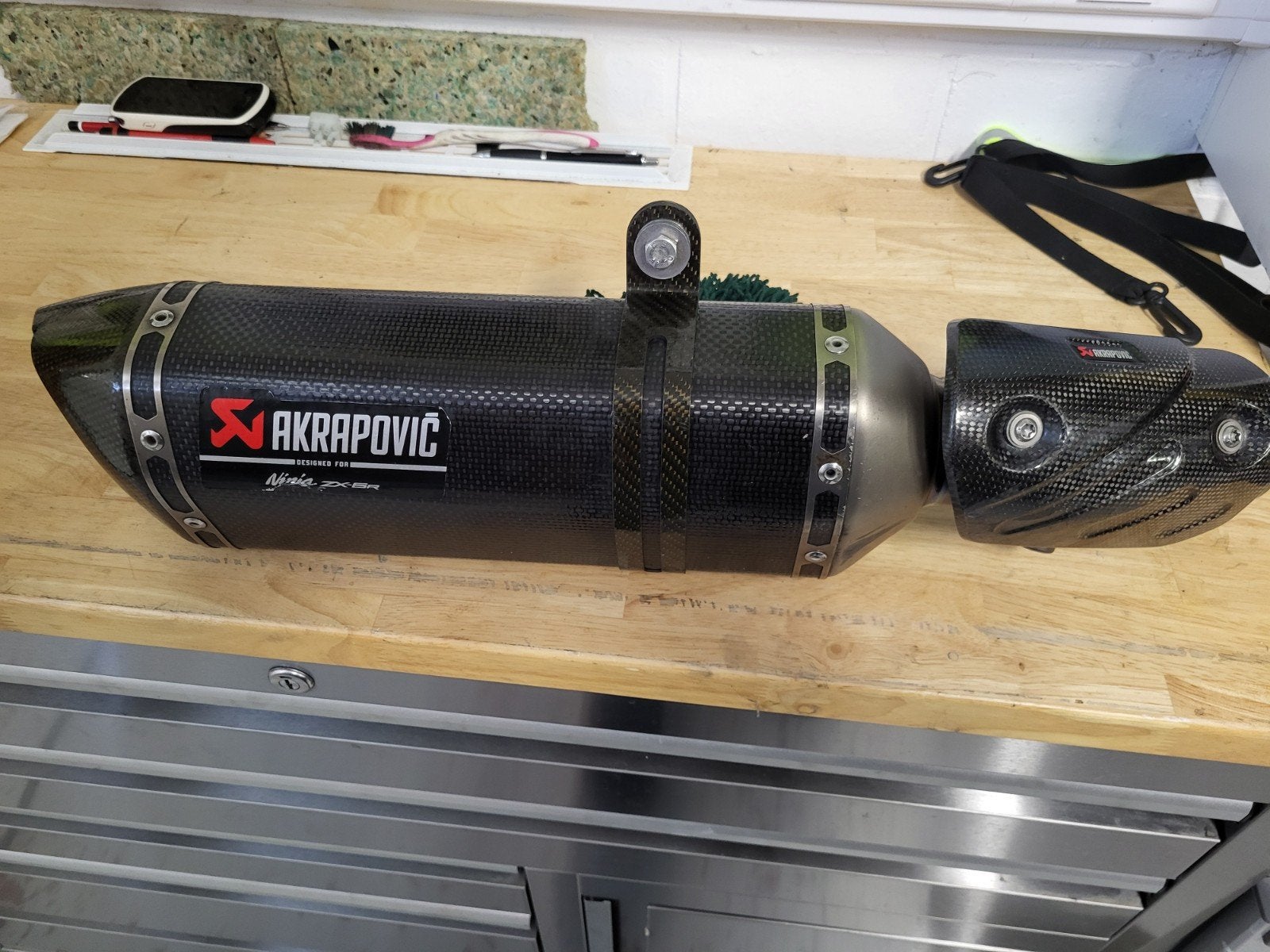 Kawasaki zx6r 2019 akrapovic uitlaatdemper, Ophalen, Gebruikt
