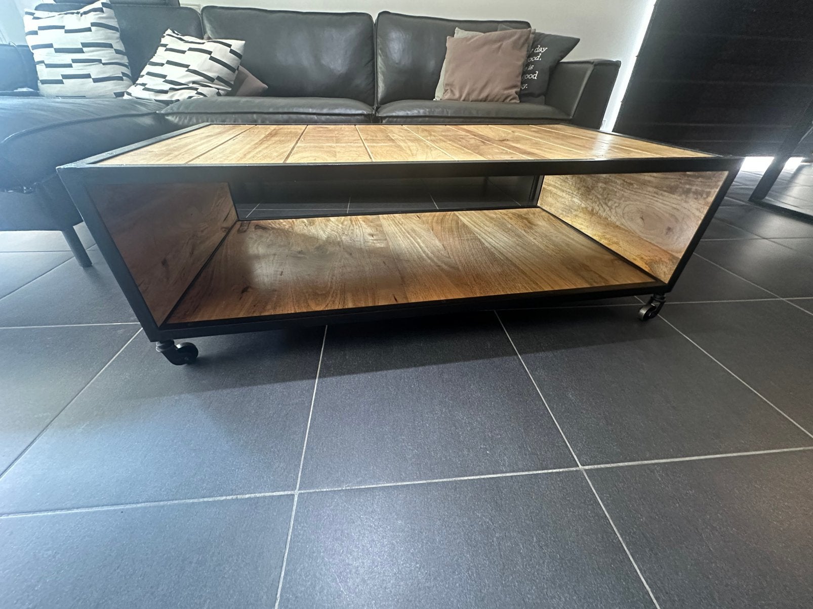 Salontafel, Huis en Inrichting, Tafels | Salontafels, Ophalen, Overige materialen, Gebruikt, 100 tot 150 cm