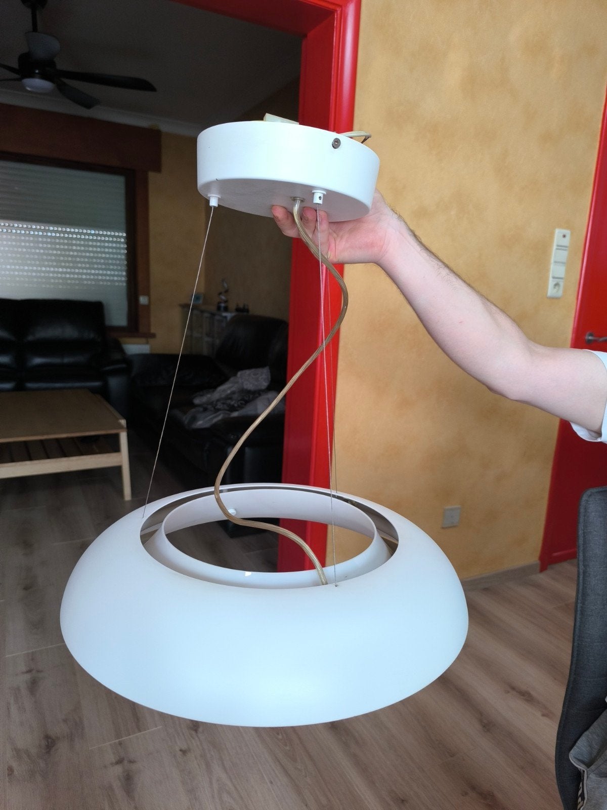 vintage UFO-lamp, Ophalen