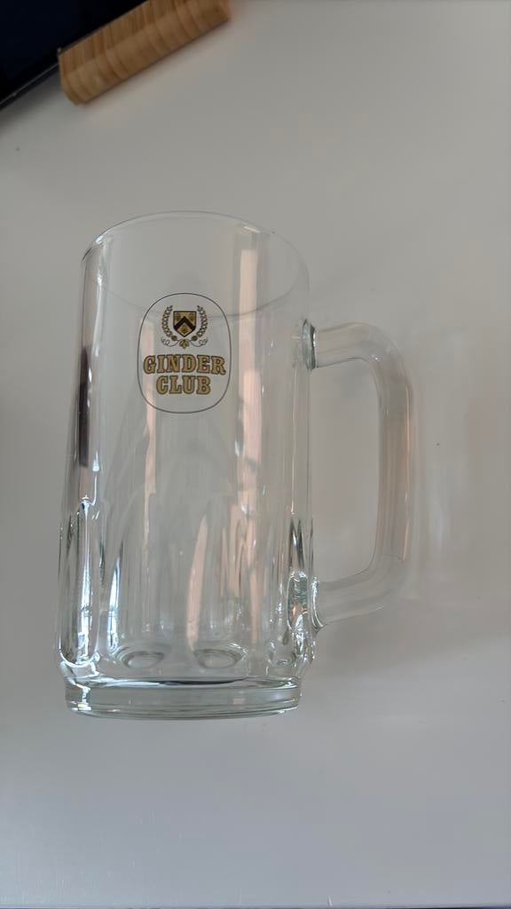 Bierglas Ginder club, Verzamelen, Ophalen of Verzenden, Gebruikt, Bierglas