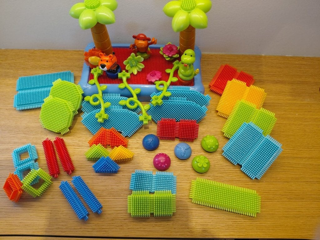 Nopper bouwblokken Jungle Adventure (54-delige set), Ophalen of Verzenden, Zo goed als nieuw, Nopper