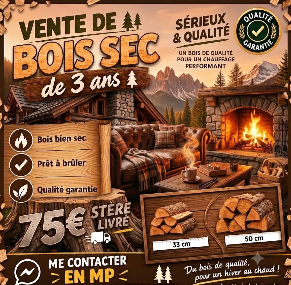 bois de chauffage  sec, Jardin & Terrasse, Enlèvement