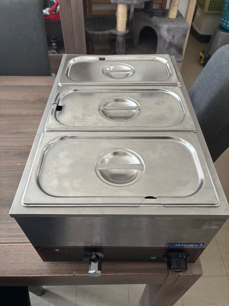 Bain marie 3 bacs, Articles professionnels, Enlèvement, Utilisé, Cuisinière, Friteuse et Grils