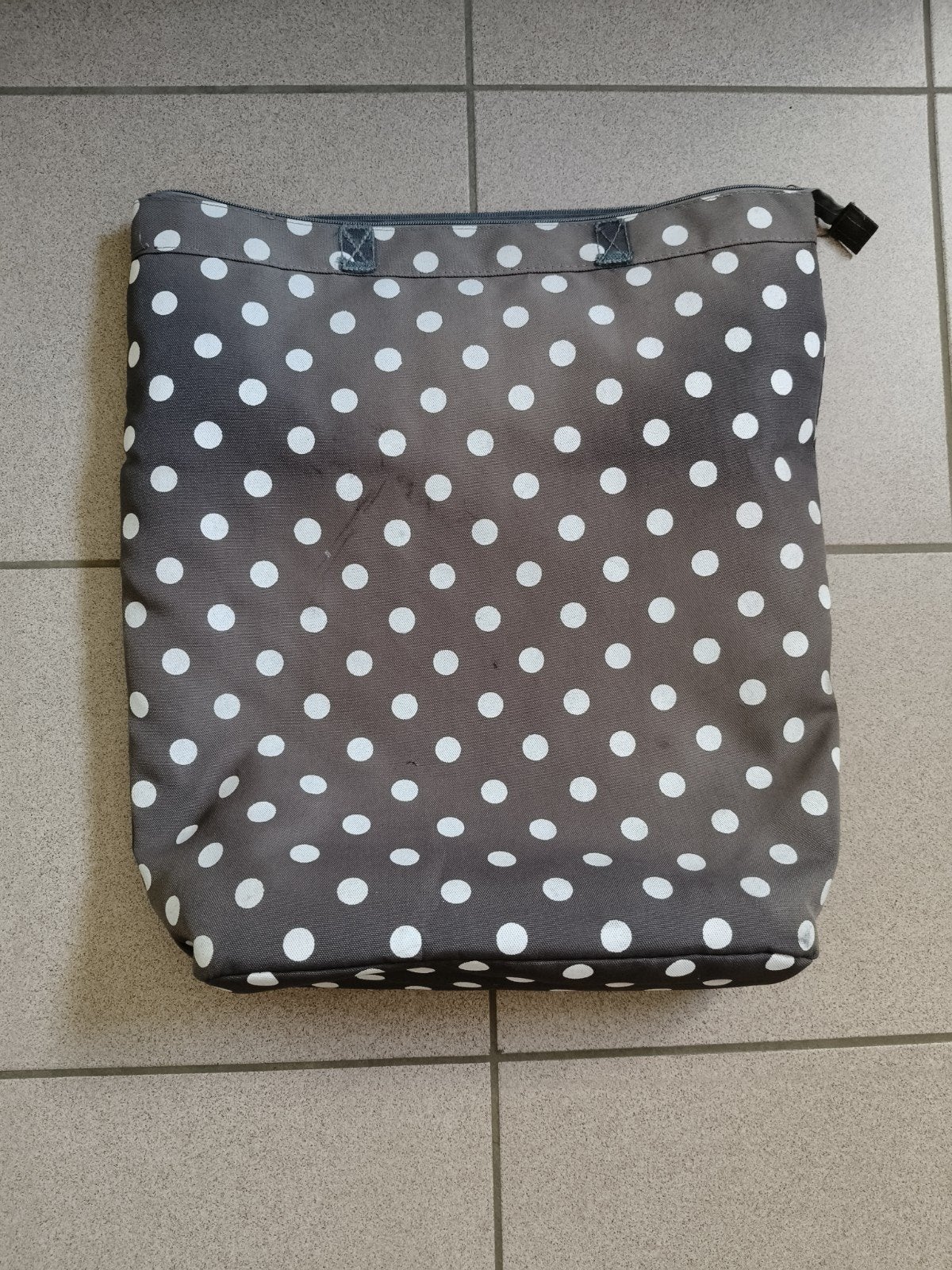 fietstas met bolletjes grijs, Fietsen en Brommers, Ophalen
