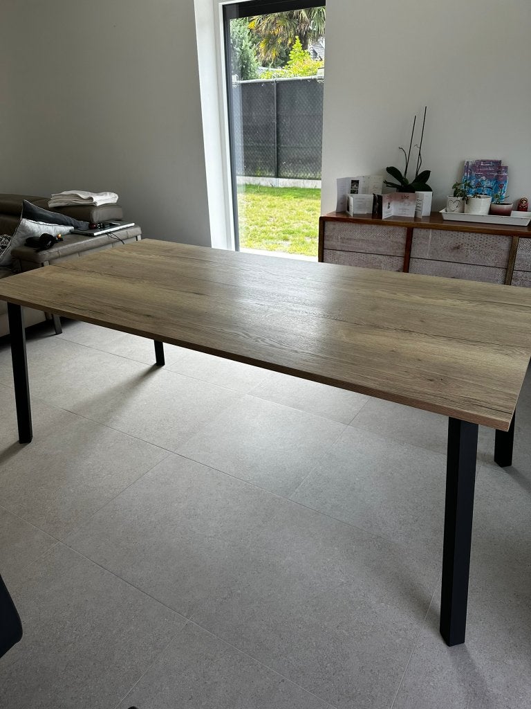 Eettafel merk Perfecta, Huis en Inrichting, Tafels | Eettafels, Ophalen, 50 tot 100 cm, Zo goed als nieuw, Vijf personen of meer