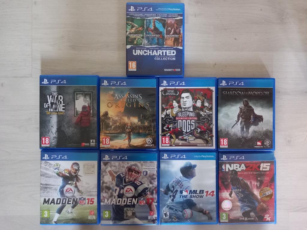 PS4 games (7) - €9 tot €5/stuk, Games en Spelcomputers, Games | Sony PlayStation Vita, Zo goed als nieuw, Avontuur en Actie, 1 speler