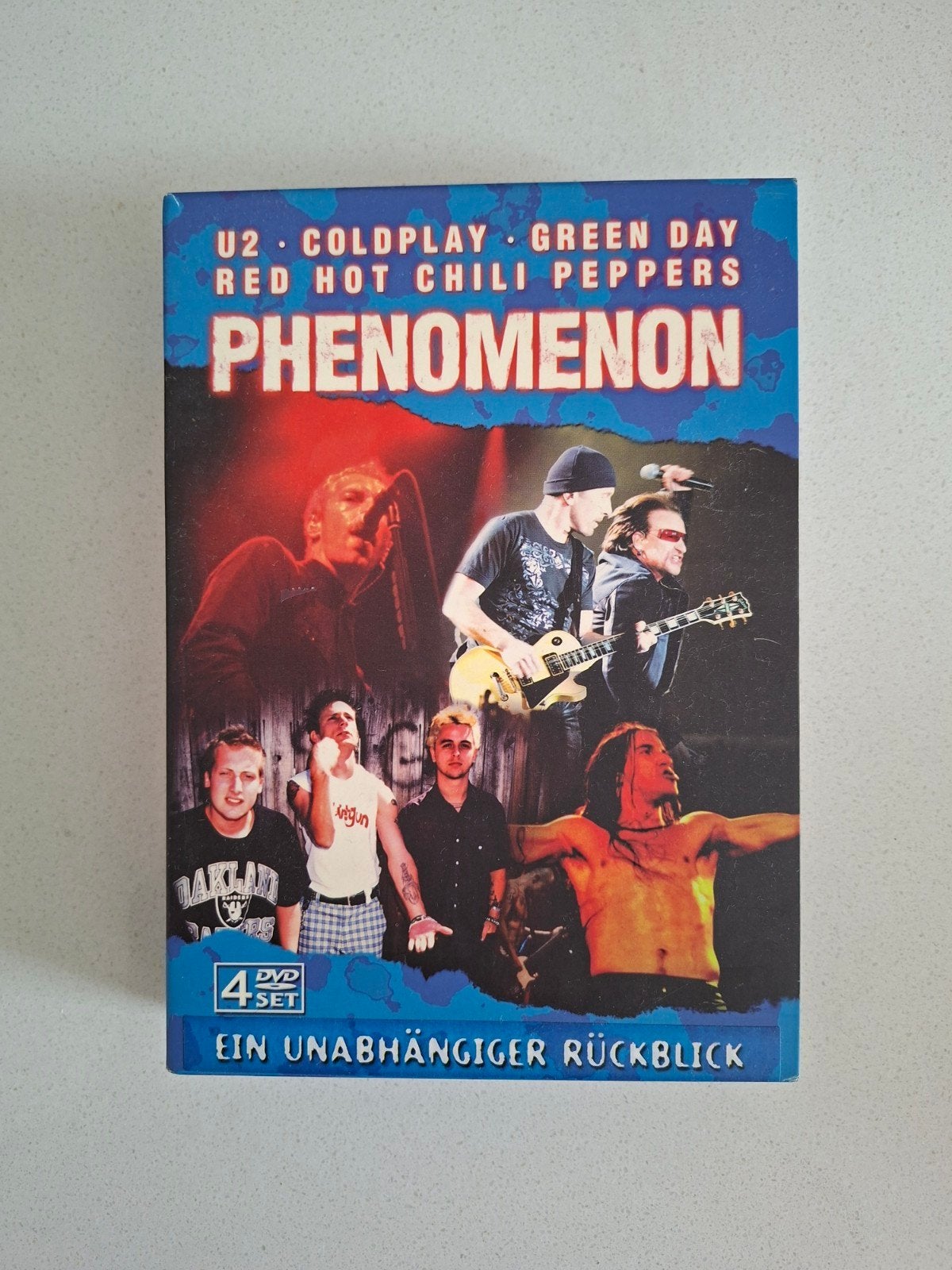 4 dvd's van U2, Coldplay, Green Day en R.H.C.Peppers, Cd's en Dvd's, Ophalen of Verzenden