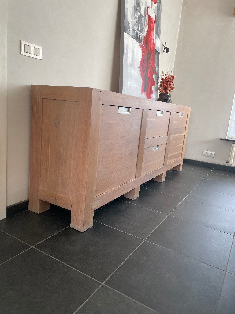 Complete eetplaats, Ophalen, Zo goed als nieuw, Modern klassiek, 6 tot 8 stoelen