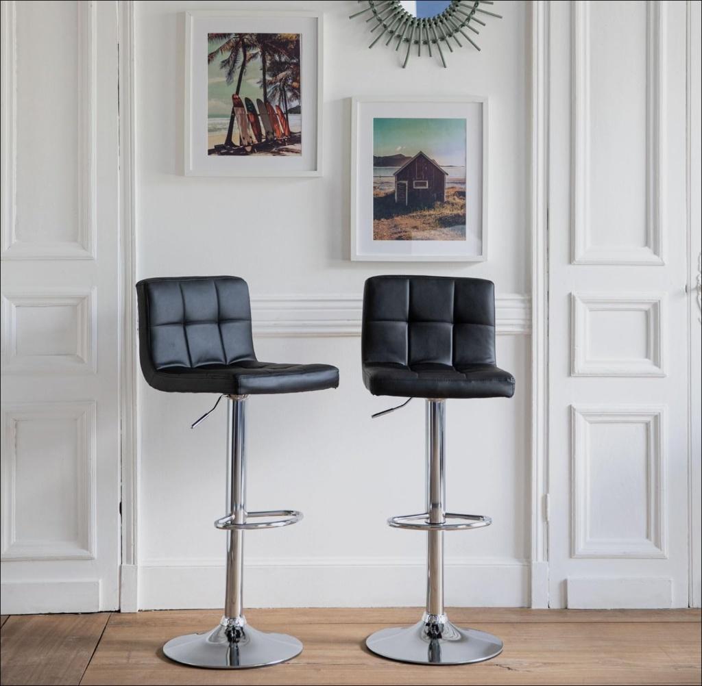 4 chaises de bar/cuisine LIQUIDATION 100euros, DERNIER PRIX, Neuf, Design Moderne, réglable hauteur, rotation 360°. Repose-Pieds