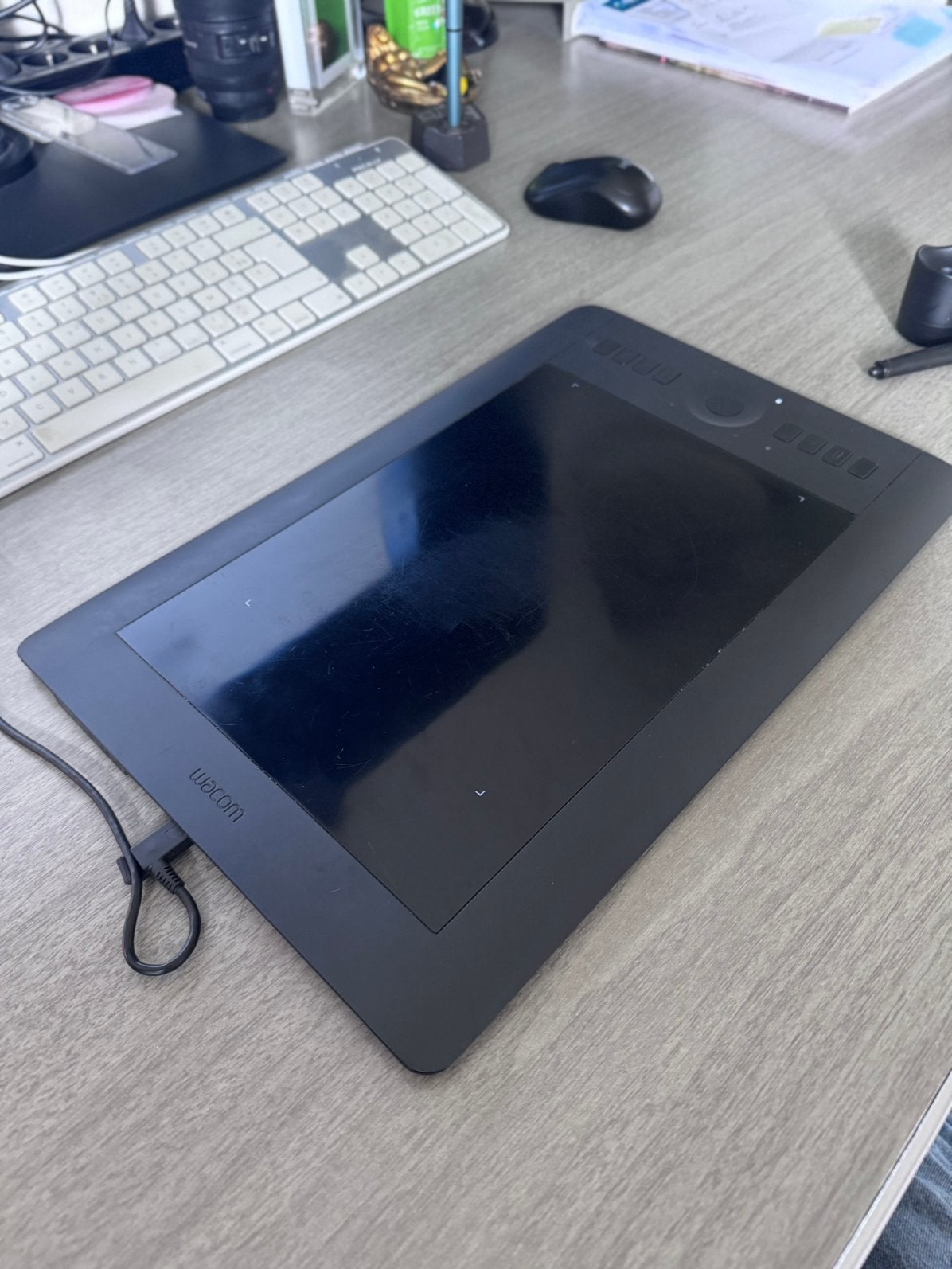 Wacom Intuos Pro Medium PTH-651 tekentablet + pen, Enlèvement ou Envoi, Multi-touch, Utilisé, Filaire