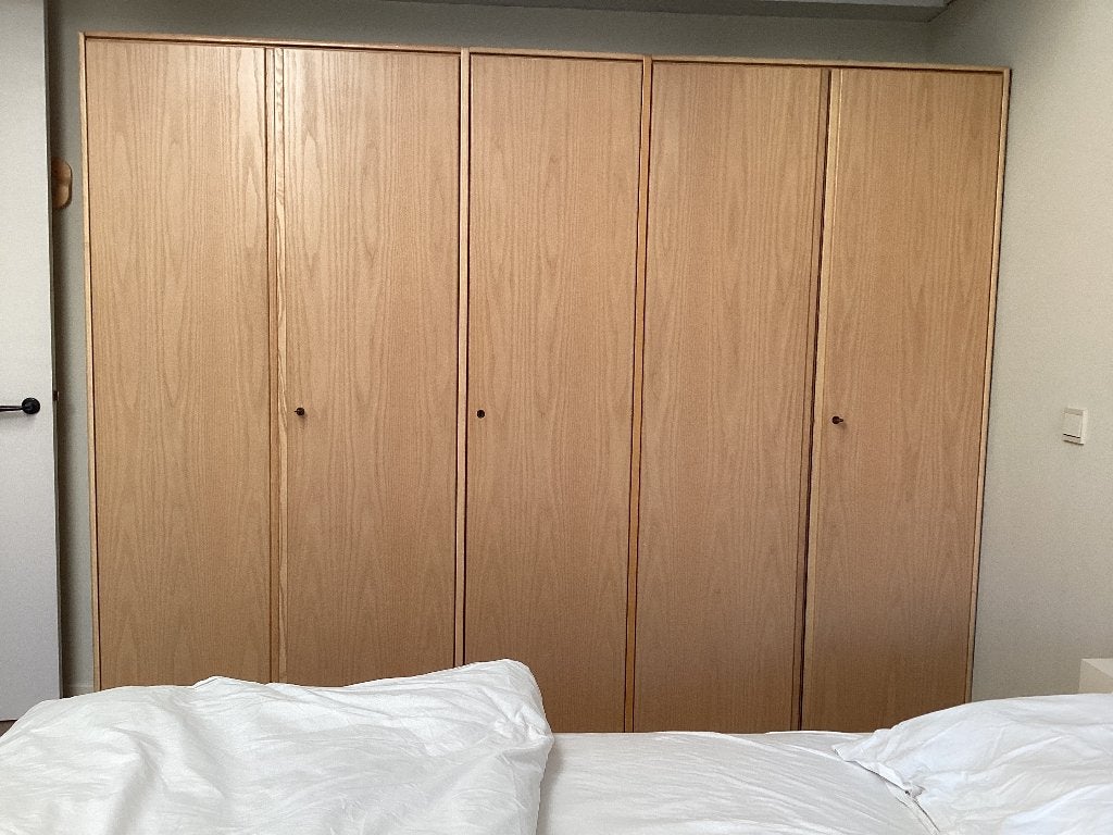 Kleerkast 5deurs merk Hulsta, Huis en Inrichting, Gebruikt, 200 cm of meer, 200 cm of meer, 50 tot 75 cm