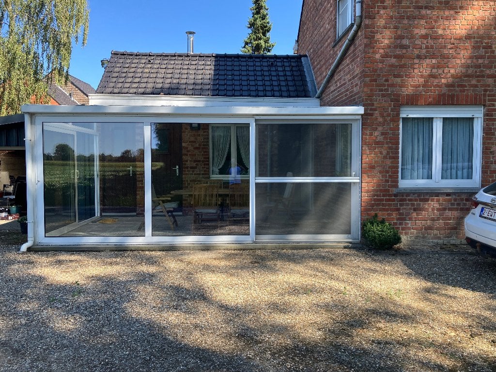 Veranda wit PVC, Tuin en Terras, Ophalen, Gebruikt, Veranda