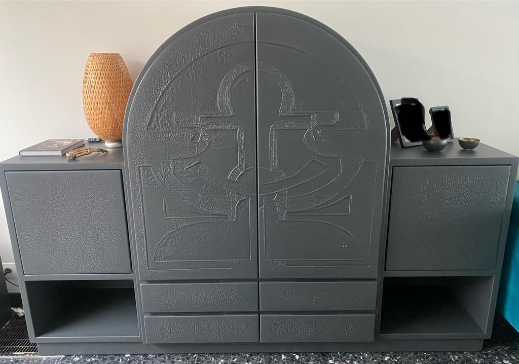 Kast Vintage jaren ‘70, buffet/bureau/hifi tv meubel, Ophalen, Gebruikt
