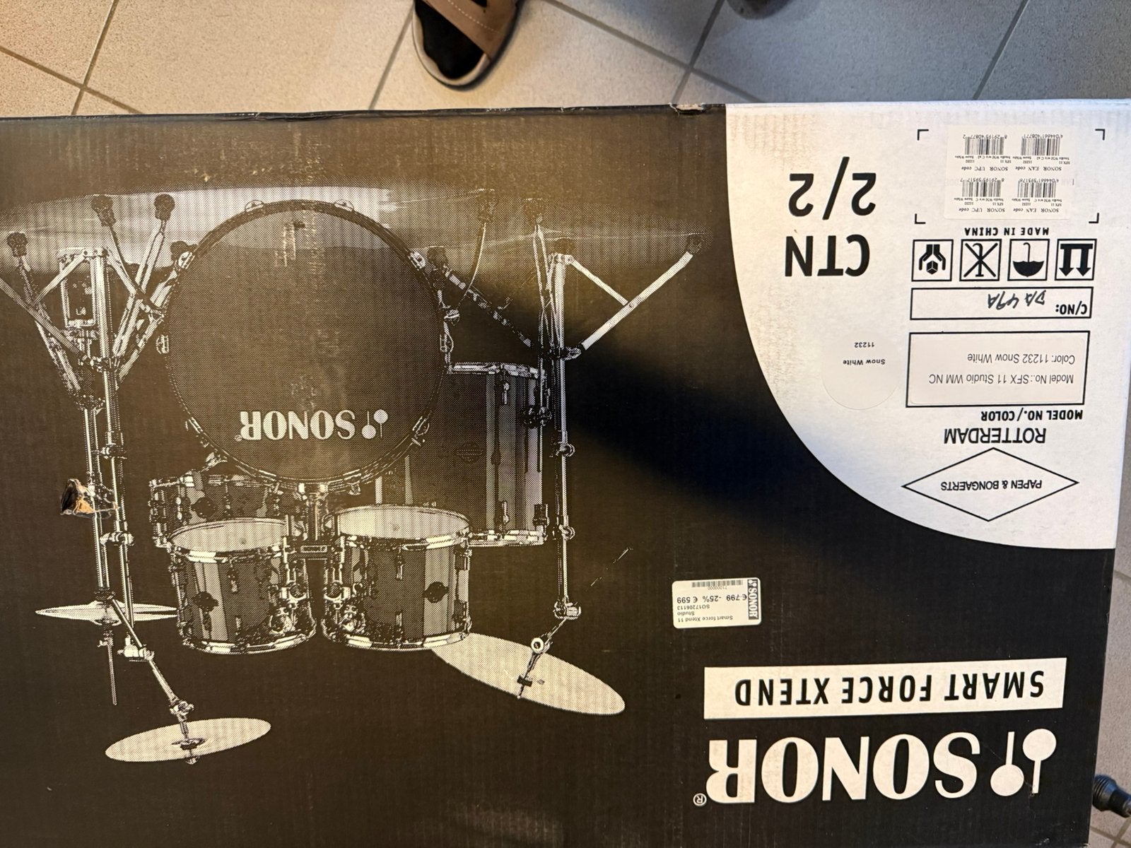 Sonor Drumstel Smart Force Xtend, Muziek en Instrumenten, Drumstellen en Slagwerk, Ophalen, Gebruikt, Sonor
