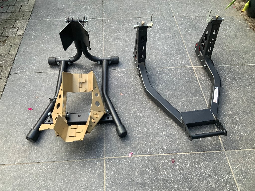 Motorfiets paddock steunen, Ophalen, Zo goed als nieuw