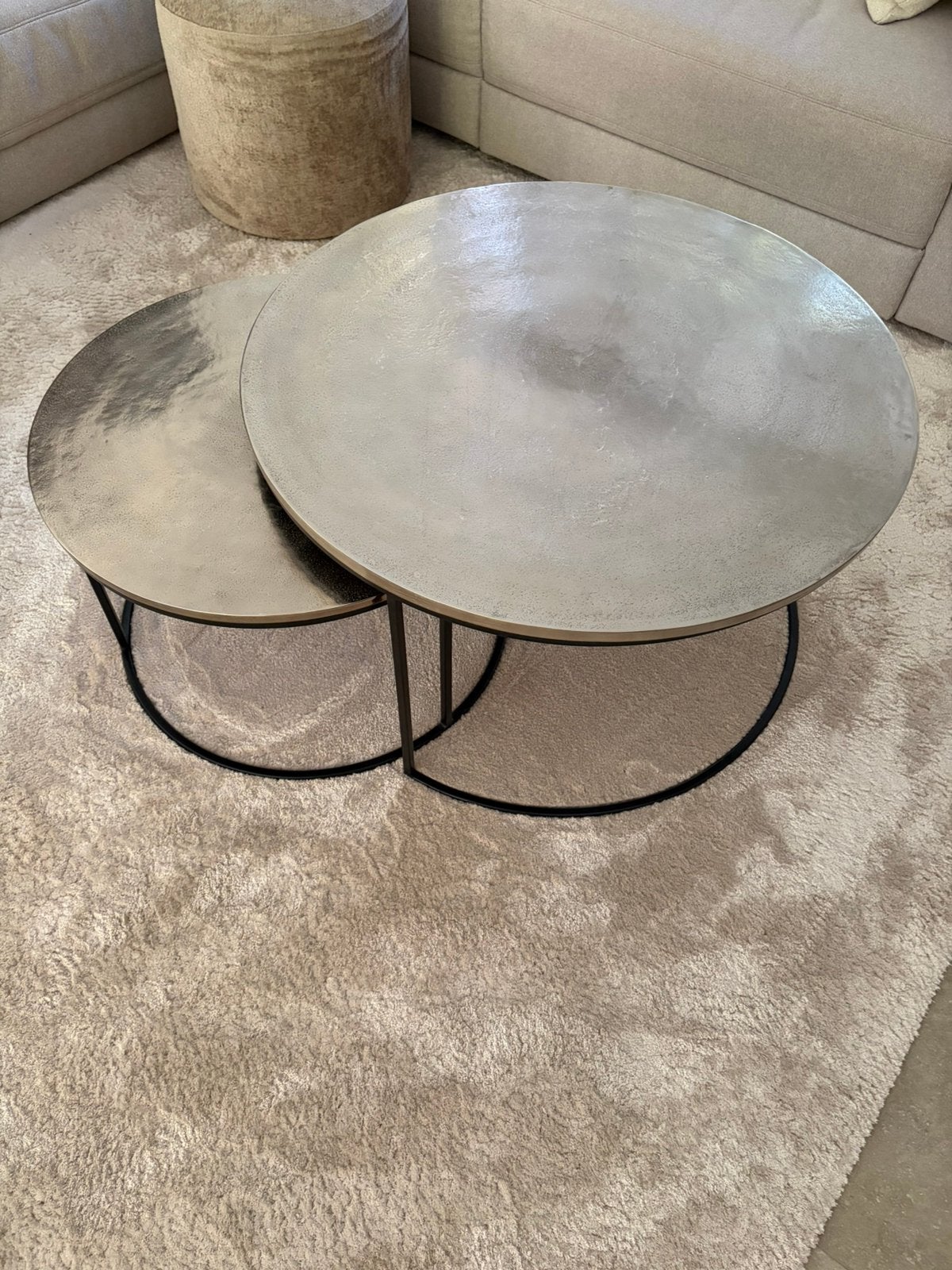 Salontafels set van 2 stuks, Maison & Meubles, Tables | Tables de salon, Comme neuf, Enlèvement
