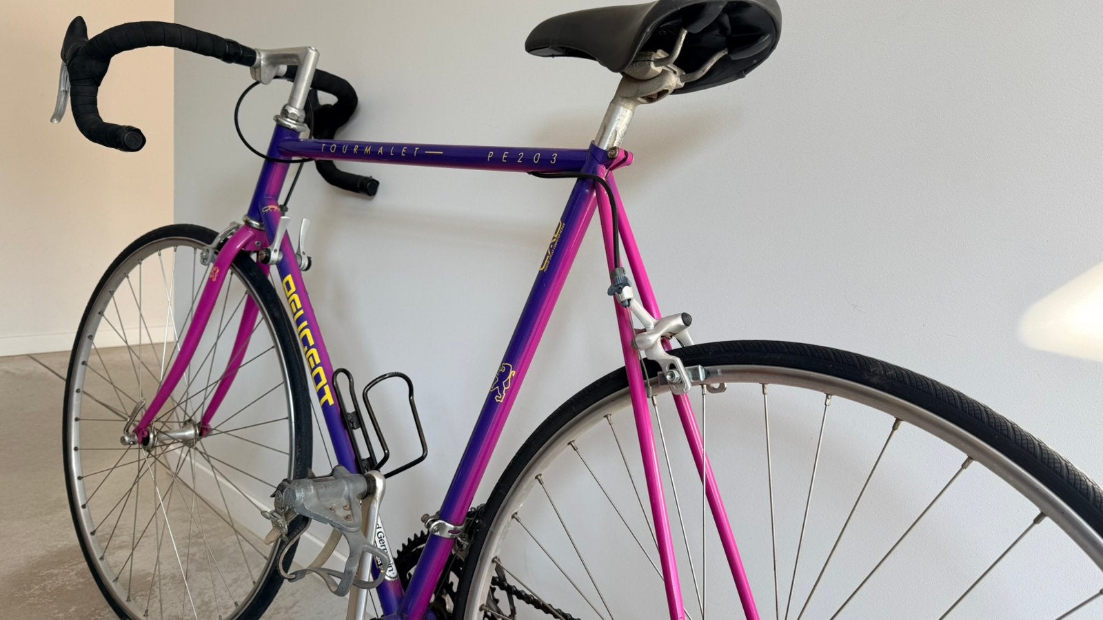 Peugeot Tourmalet vintage koersfiets topstaat, Fietsen en Brommers, 28 inch, Gebruikt, Staal, Velgrem