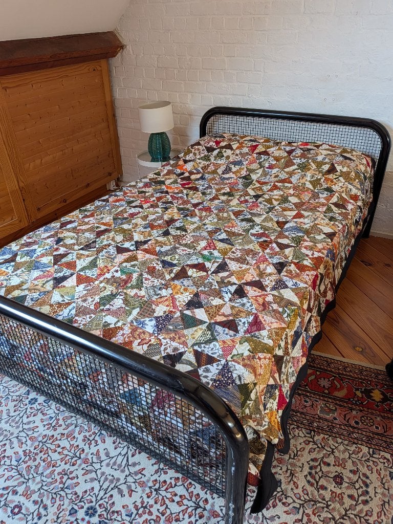 Lit avec cadre métallique 120x200 + sommier + matelas, Enlèvement, Utilisé, 120 cm, Deux personnes