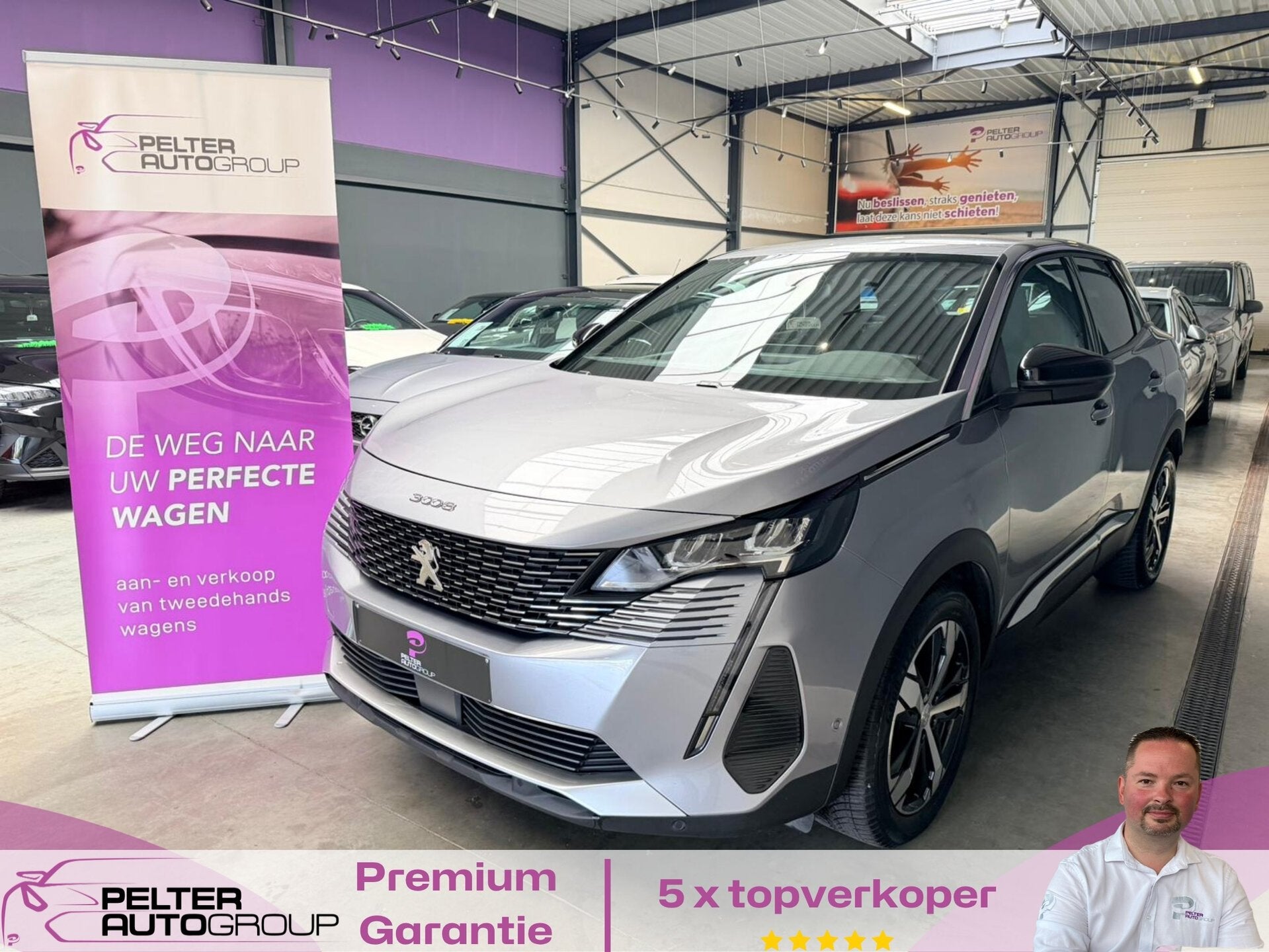 Peugeot 3008 1.5 BlueHDi Allure Pack Automaat GPS Camera, Autos, Peugeot, 0 kg, Argent ou Gris, Achat, Euro 6