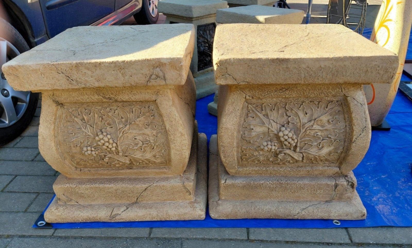 Nieuwe zuilen, Tuin en Terras, Tuinbeelden, Ophalen