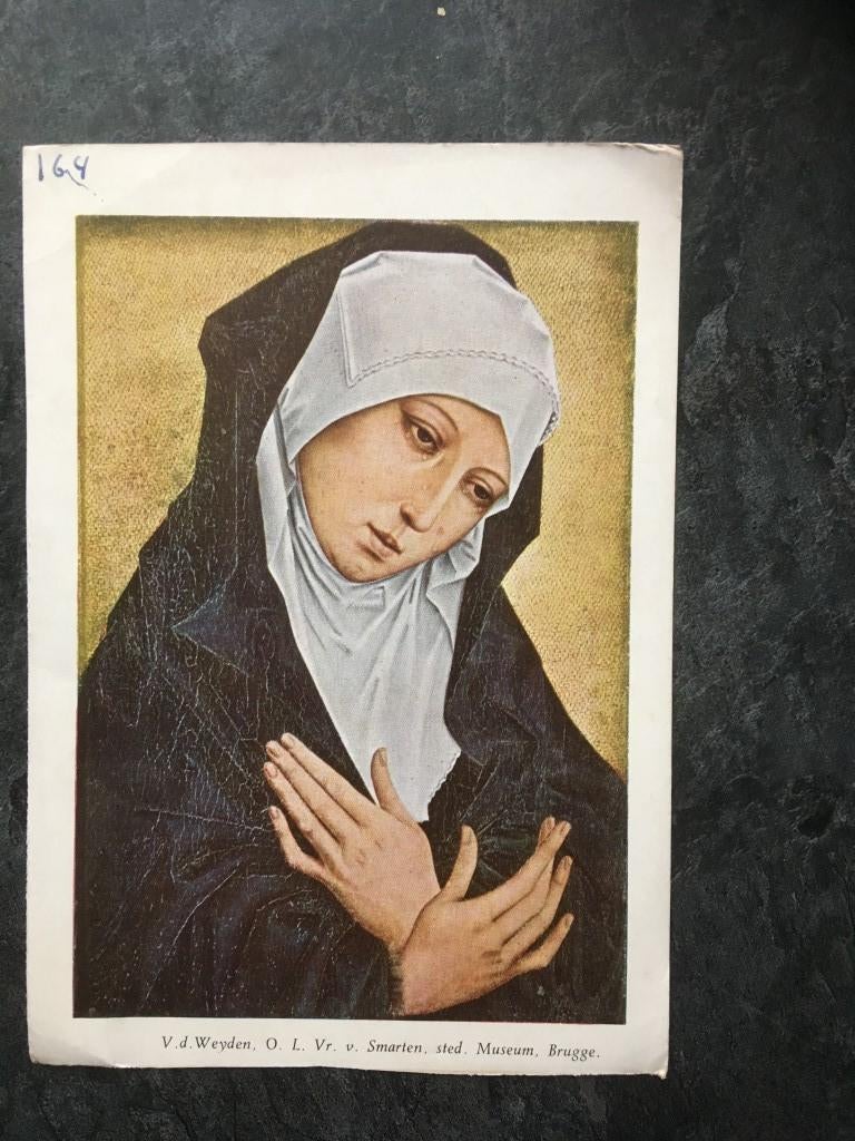 prent Onze-Lieve Vrouw-Vrouw van Smarten - Museum Brugge, Verzamelen, Ophalen of Verzenden