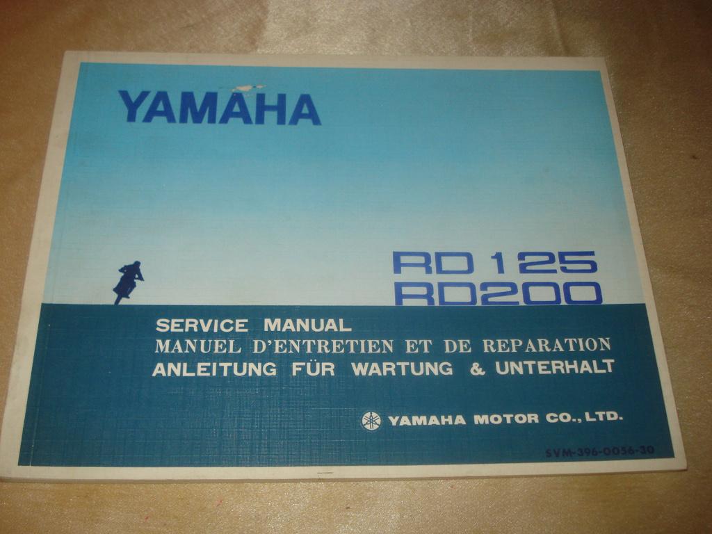 YAMAHA RD125 - RD200 Ancien Manuel d'Entretien et Réparation, Motoren, Ophalen of Verzenden, Yamaha