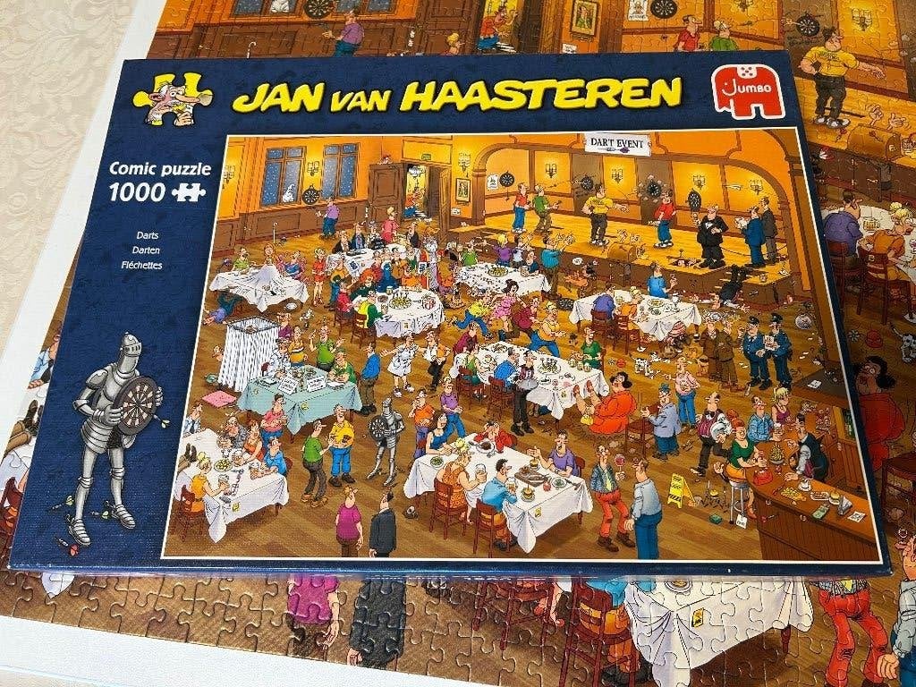 Puzzel Jan van Haasteren 1000 stukjes, Ophalen of Verzenden, 500 t/m 1500 stukjes, Zo goed als nieuw, Legpuzzel