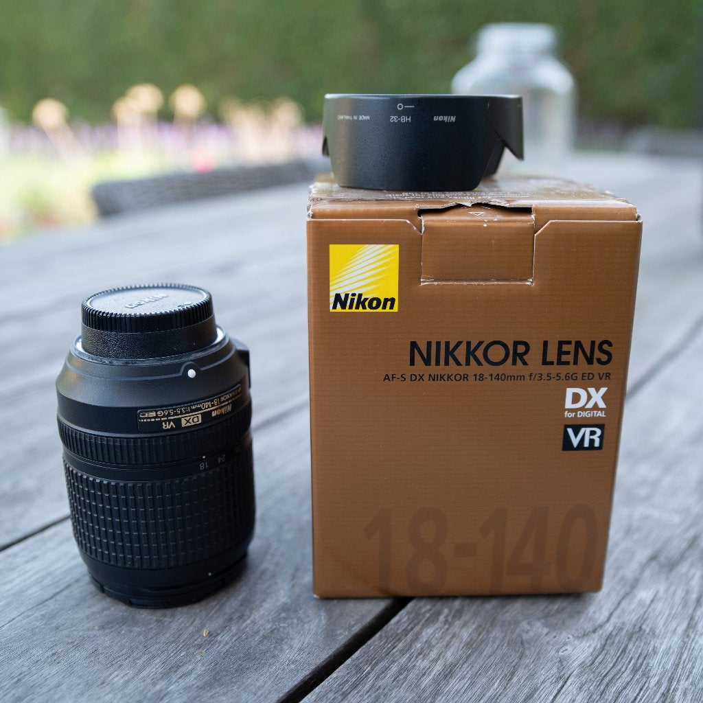 Nikkor lens 18-140, TV, Hi-fi & Vidéo, Lentille standard, Nikon, Comme neuf, Enlèvement