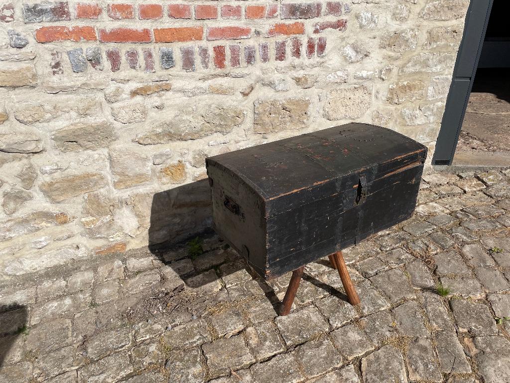 oude houten kist, Ophalen