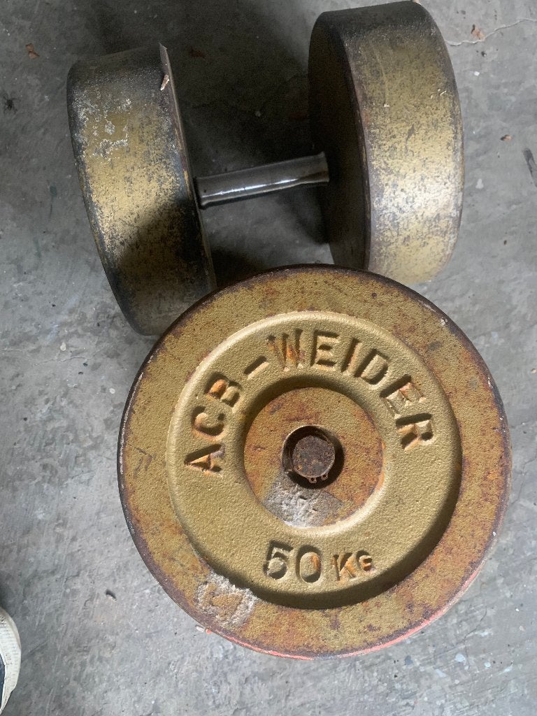 halteres de musculation 50 kg, Sport en Fitness, Ophalen, Gebruikt, Armen, Dumbbell