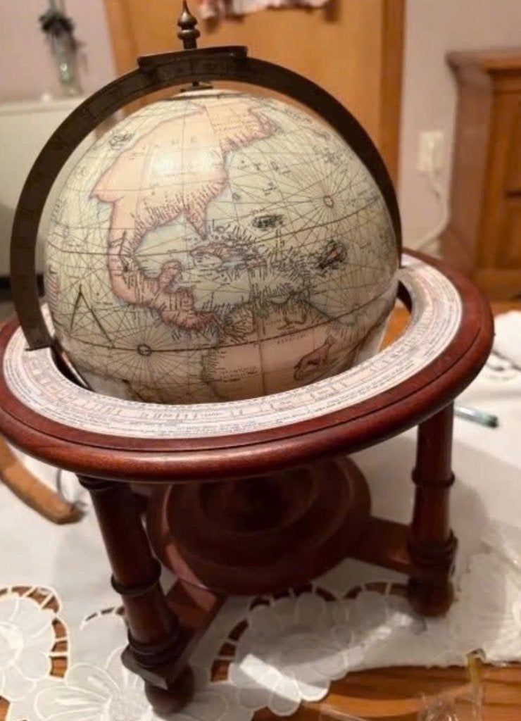Decoratieve wereldbol, Ophalen of Verzenden, Gebruikt