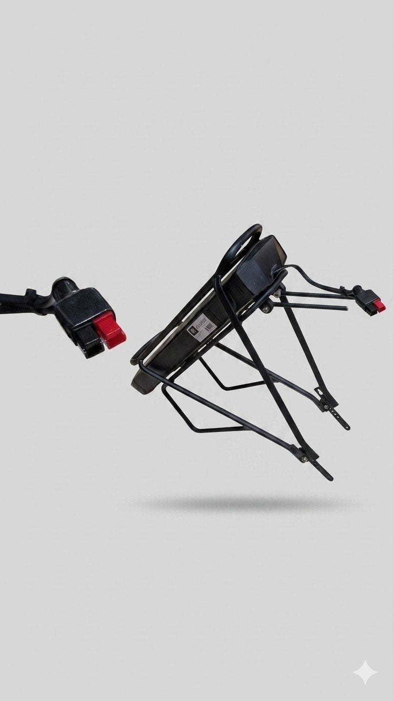Porte bagage avec batterie amovible