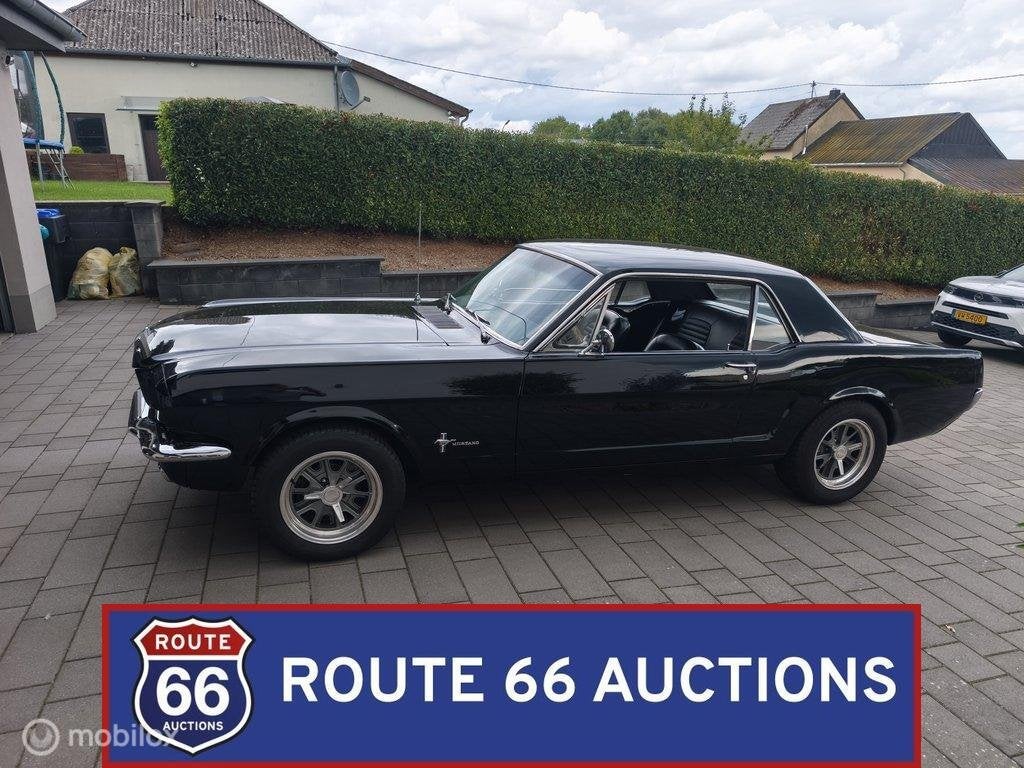 Ford Mustang Hardtop 289 V8 | 1965 | Route 66 Auctions, Zwart, Bedrijf, Handgeschakeld, Overige carrosserie