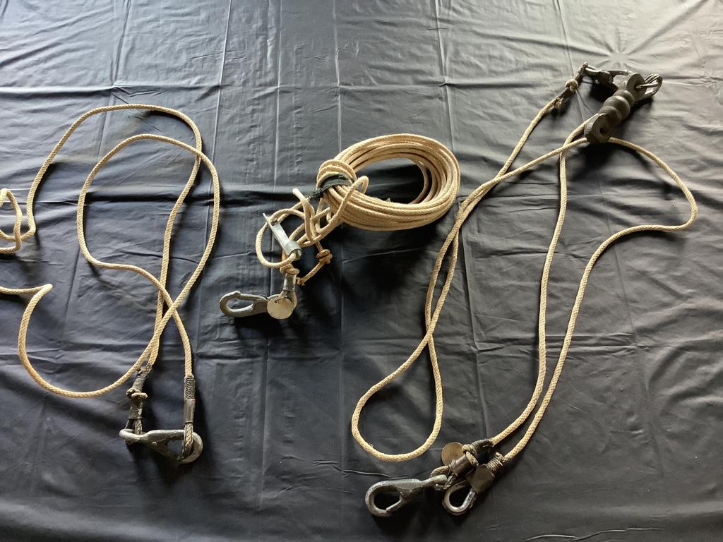 3 Hauban Jeep US ww2 authentique terrain ww2, Ophalen of Verzenden