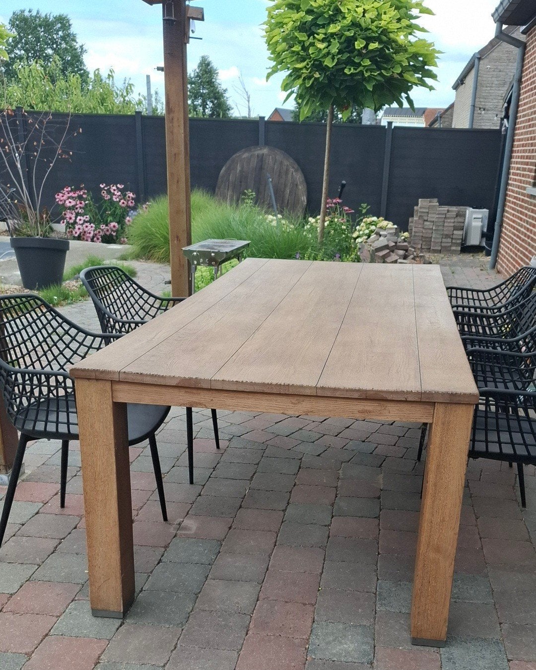 houten tafel, Enlèvement, Cinq personnes ou plus, 200 cm ou plus